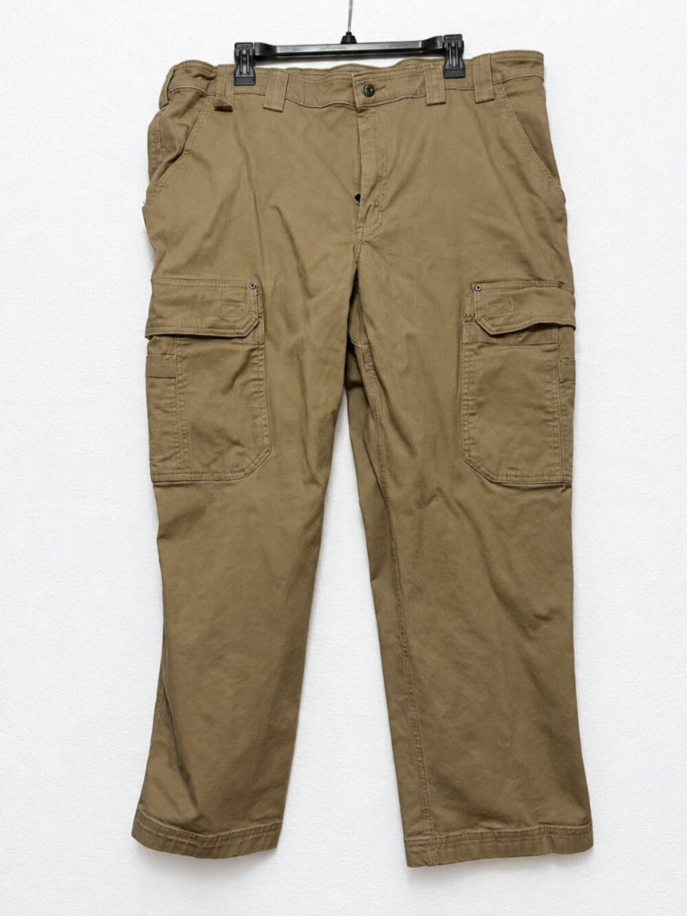 Duluth Trading Fire Hose Pants Mens 42 X 30 Tan Cargo Flex Workwear